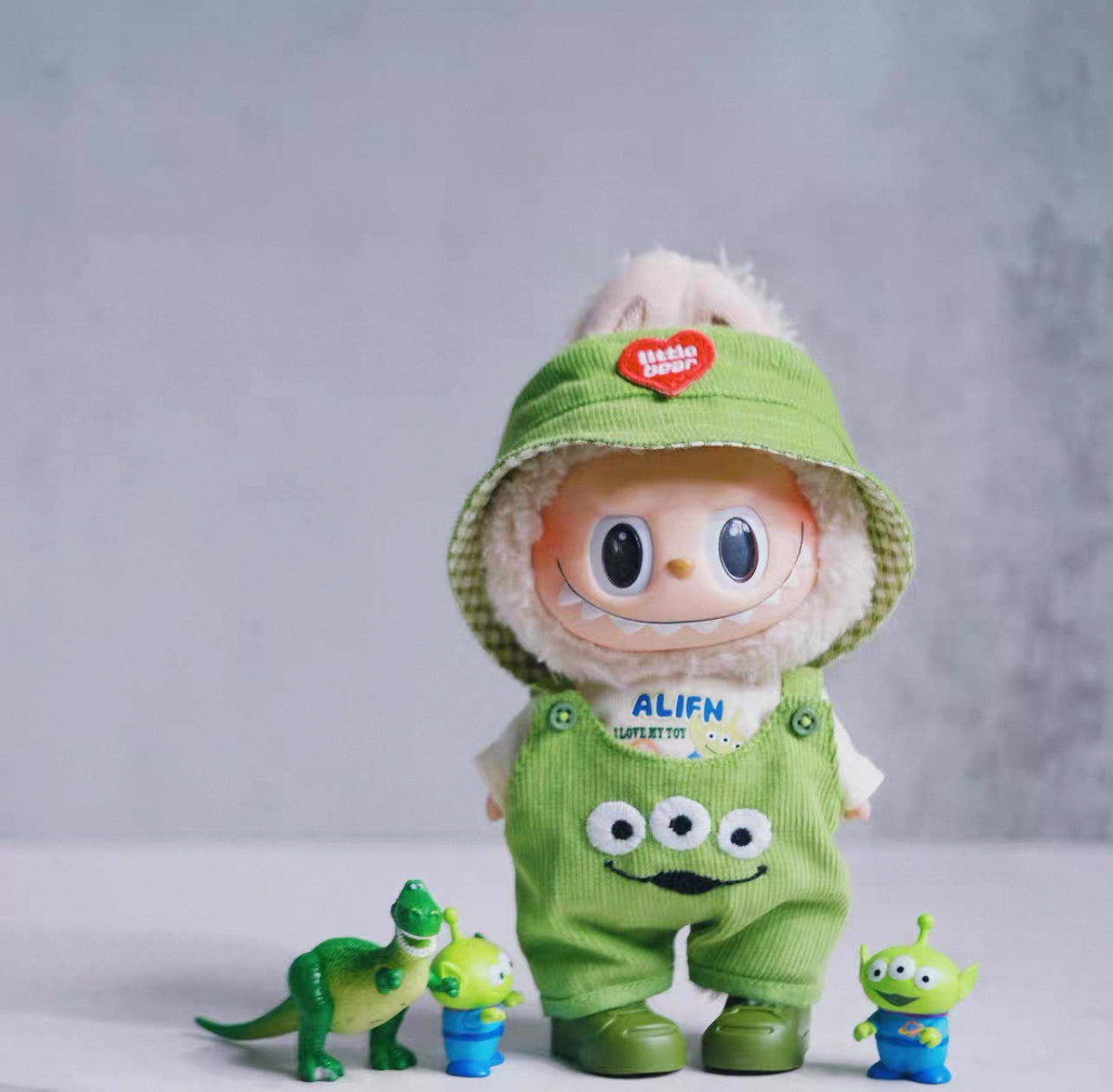 Labubu Toy Story Alien Whole Outfit
