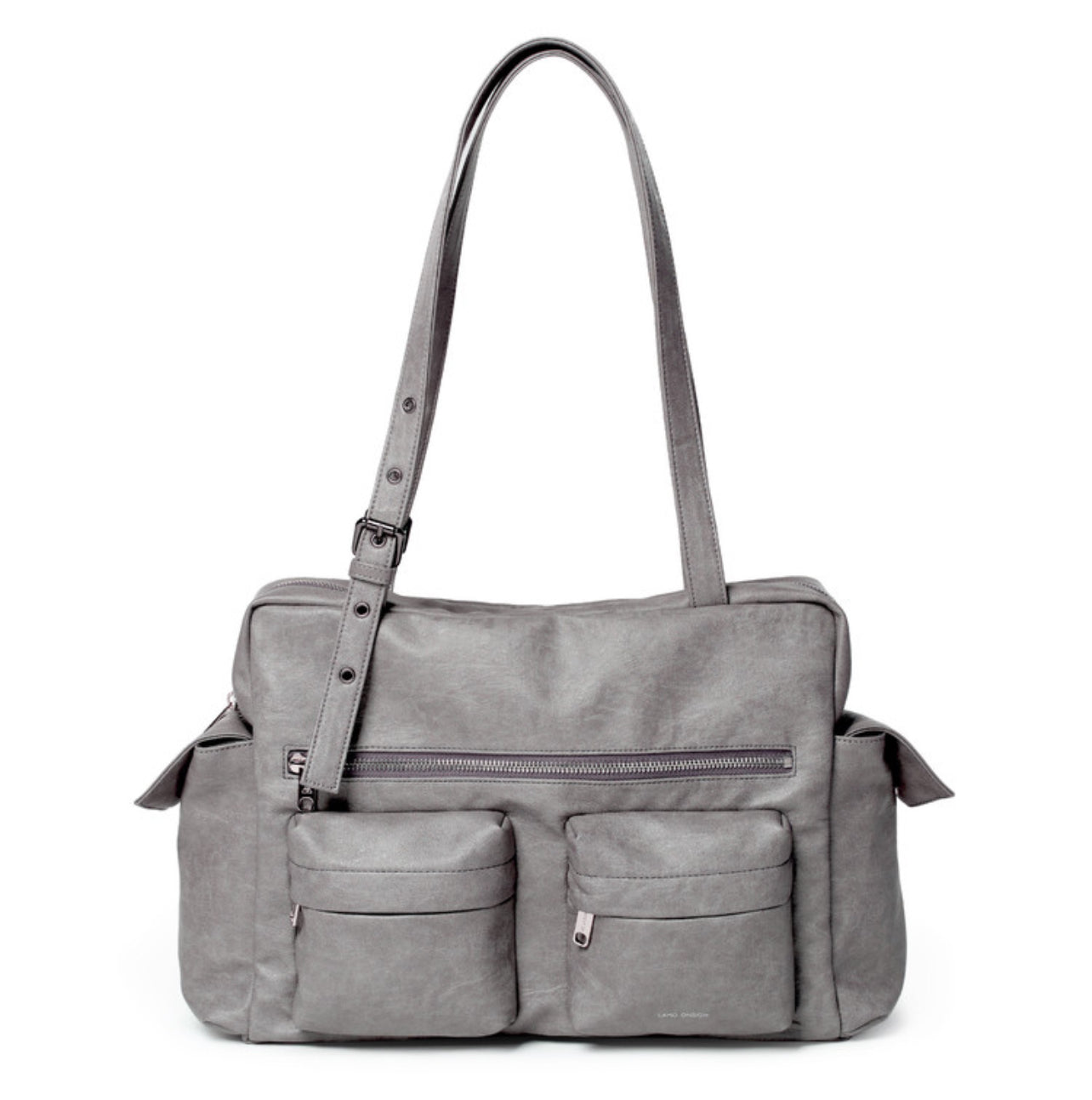 pocket utility bag L brushed gray