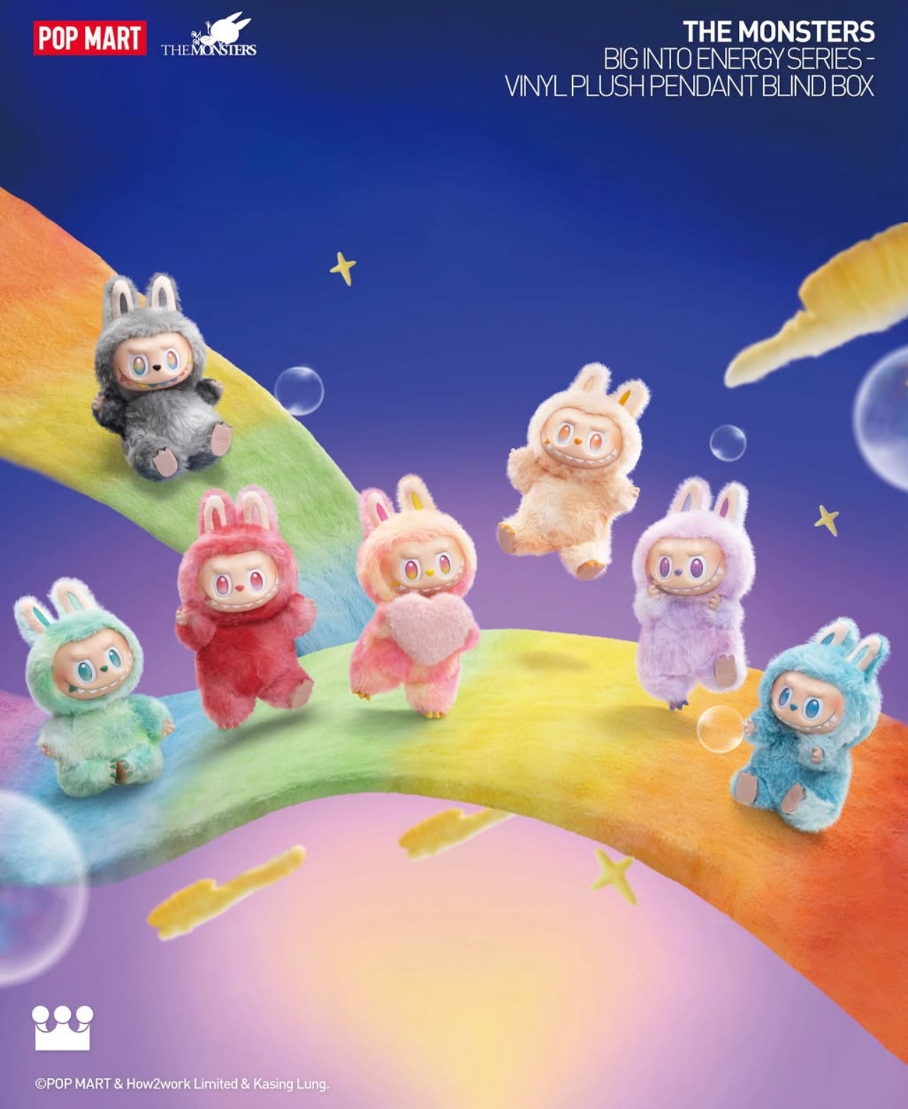 POP MART The Monsters Big Into Energy Series Plush Pendant Blind Box V3