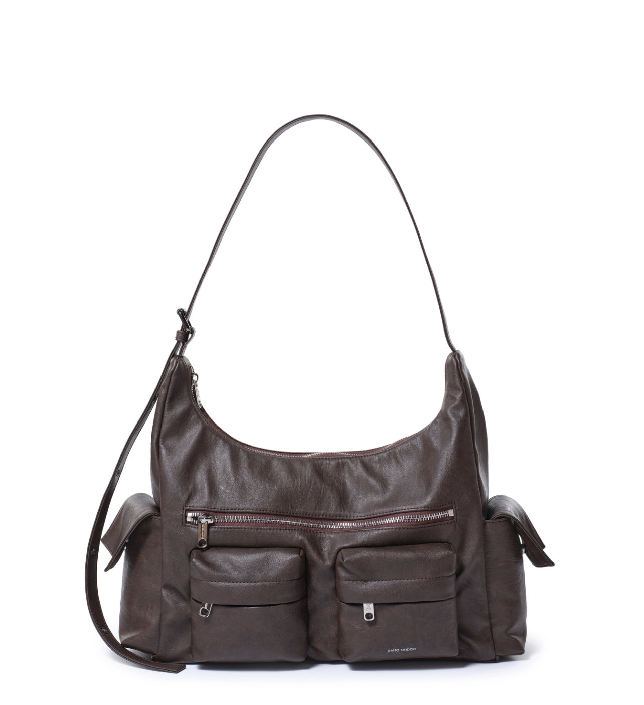 pocket mug bag L brushed chocolate