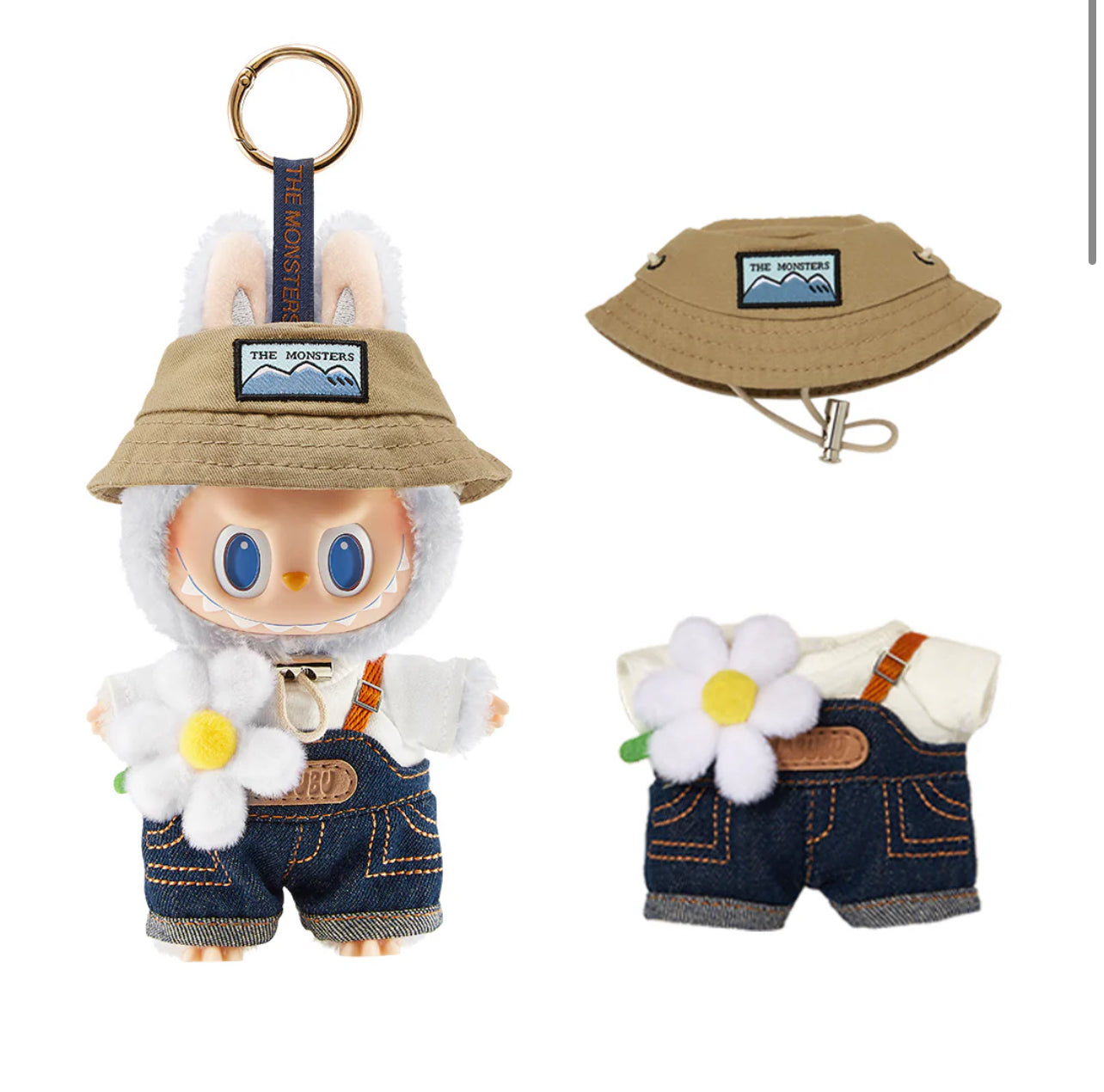 POP MART Labubu The Monsters Fall In Wild Vinyl Plush Doll Pendant Keychain