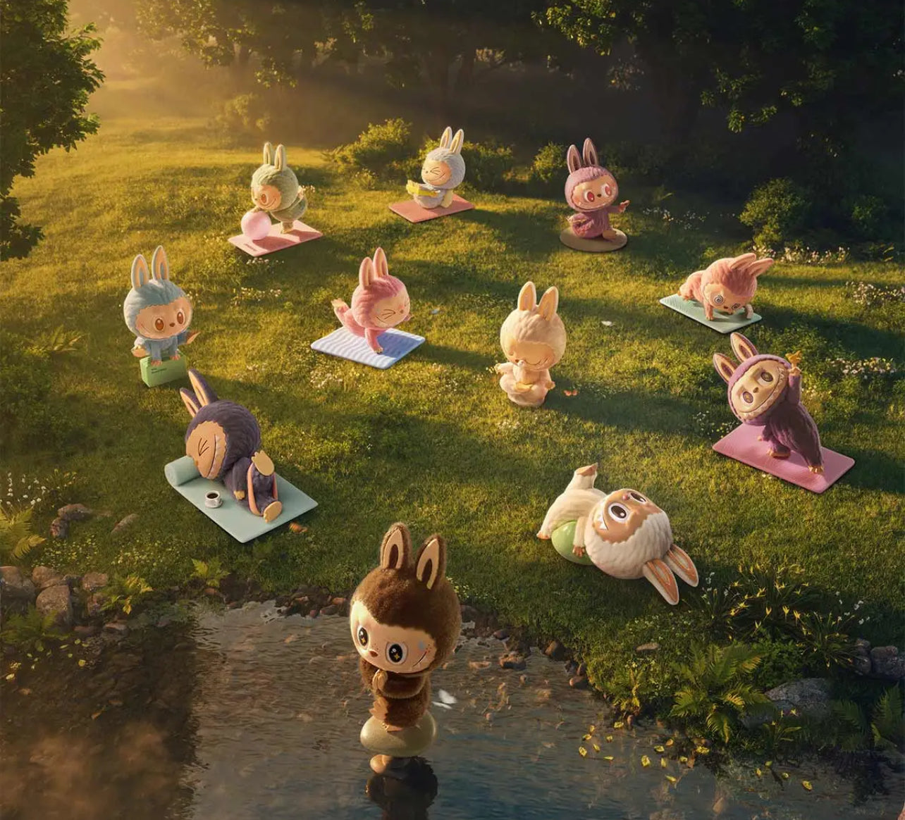 THE MONSTERS Lazy Yoga Series Figures Blind Box