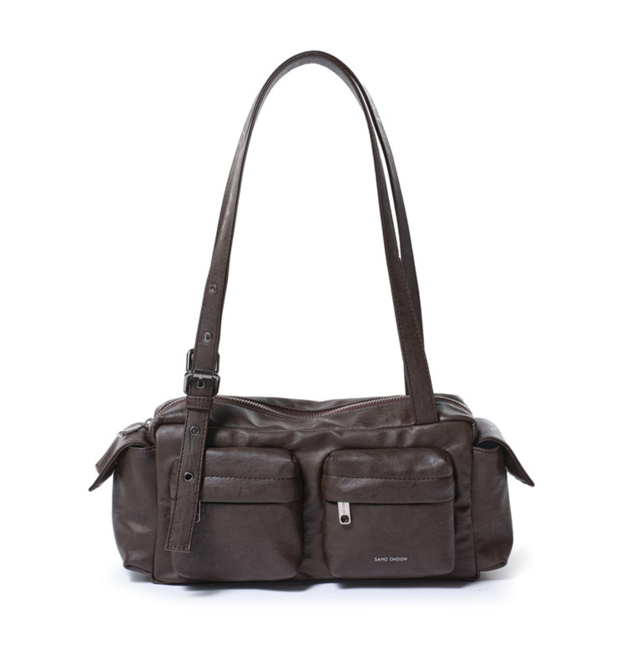 pocket utility bag M brushed chocolate