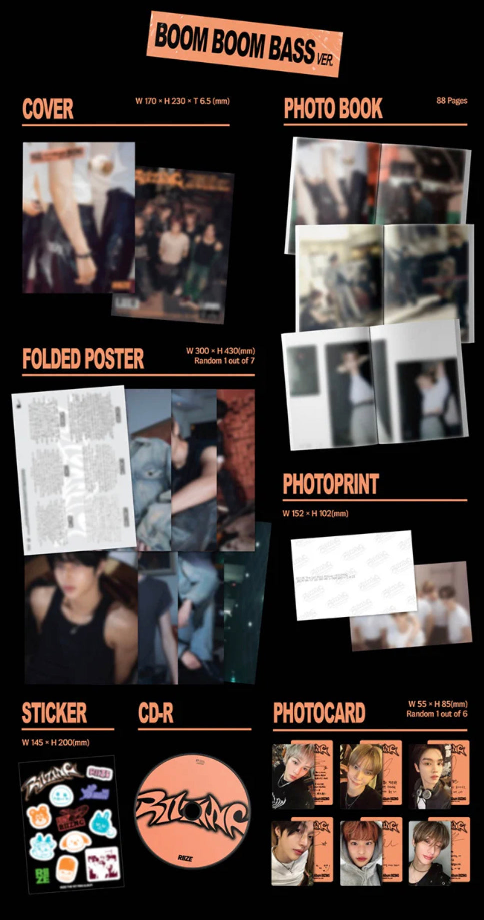 RIIZE 1st Mini Album [RIIZING] (Photobook Ver.) (Random Ver.) (Special Gift : Photocard 1 ea)