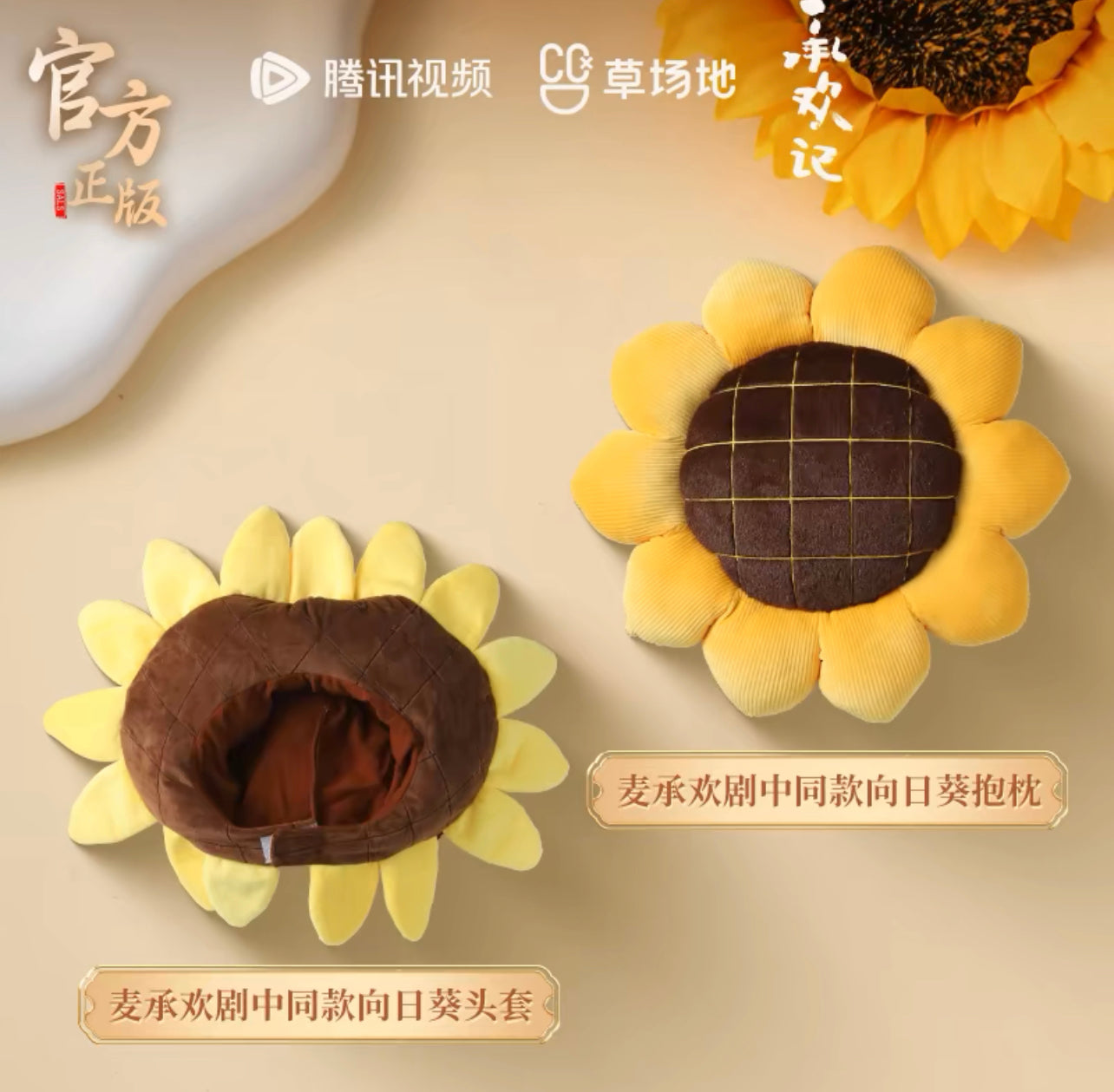 BEST CHOICE EVER MERCH - SUNFLOWER PILLOW OR HEADGEAR (TENCENT OFFICIAL)