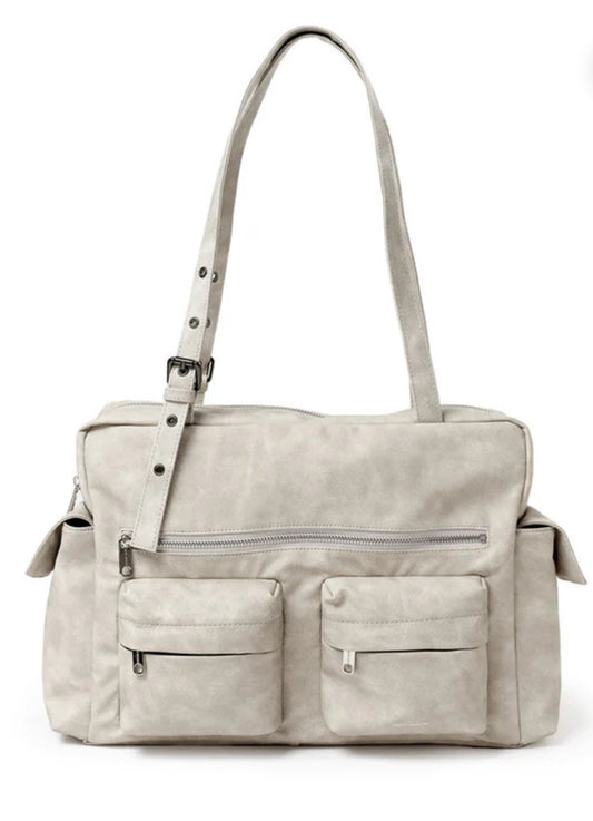 pocket utility bag L vintage ivory