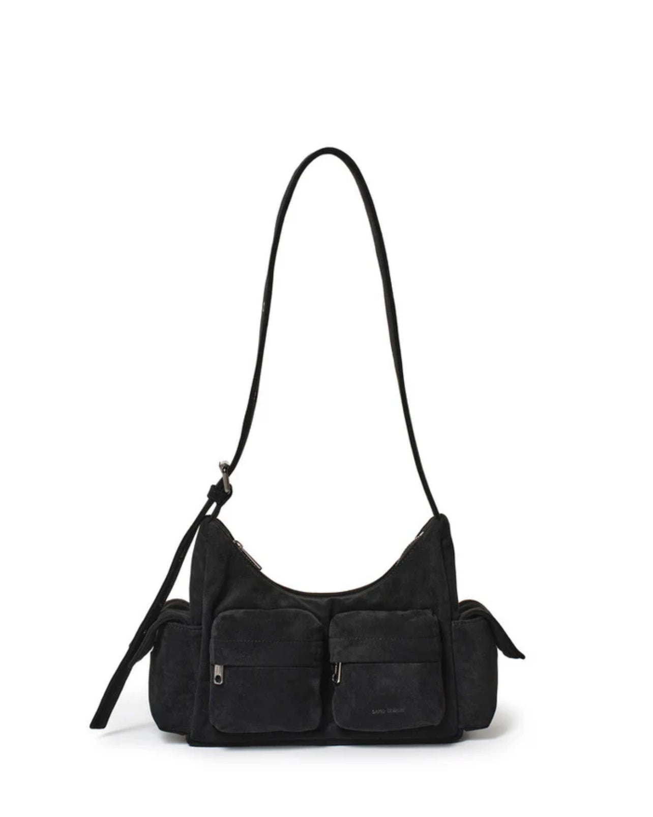 pocket mug bag M suede black