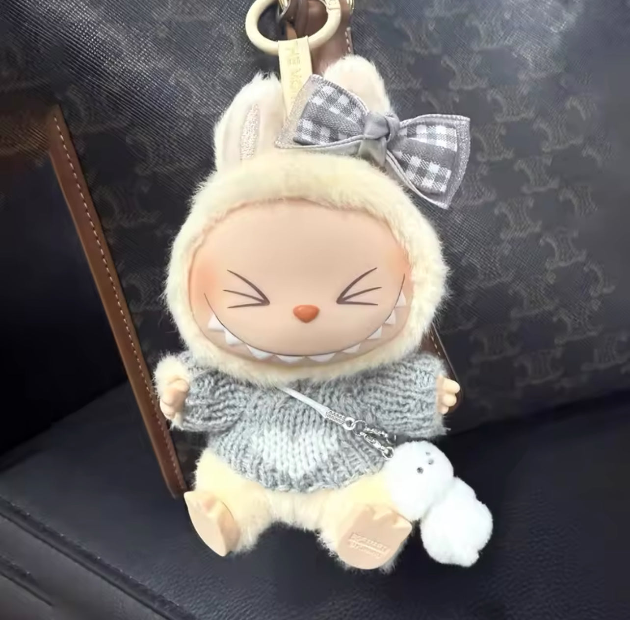 Labubu Cute Gray Whole Outfit