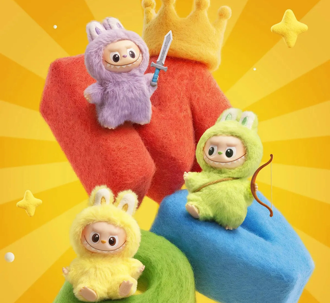 THE MONSTERS PIN FOR LOVE SERIES-Vinyl Plush Pendant Blind Box (N-Z)