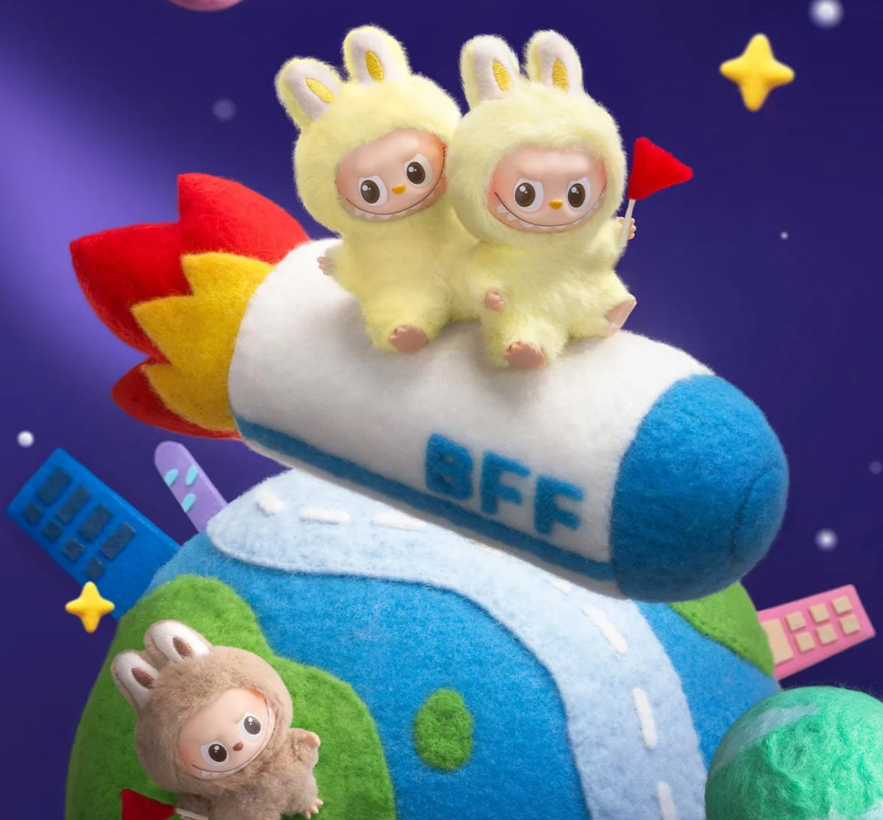 THE MONSTERS PIN FOR LOVE SERIES-Vinyl Plush Pendant Blind Box (N-Z)