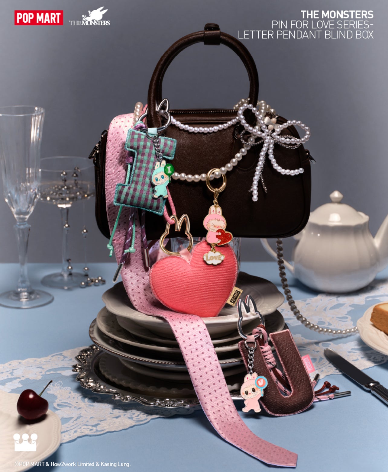 THE MONSTERS Pin for Love Series- Letter Pendant Blind Box (A-Z)