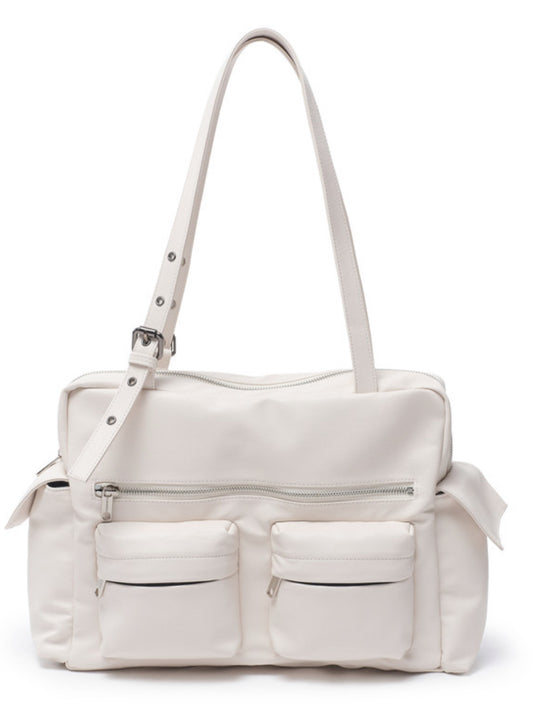 pocket utility bag L nappa ivory