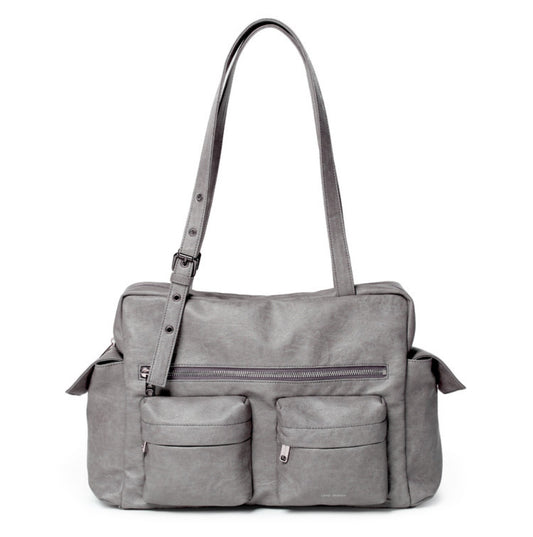 pocket utility bag L brushed gray