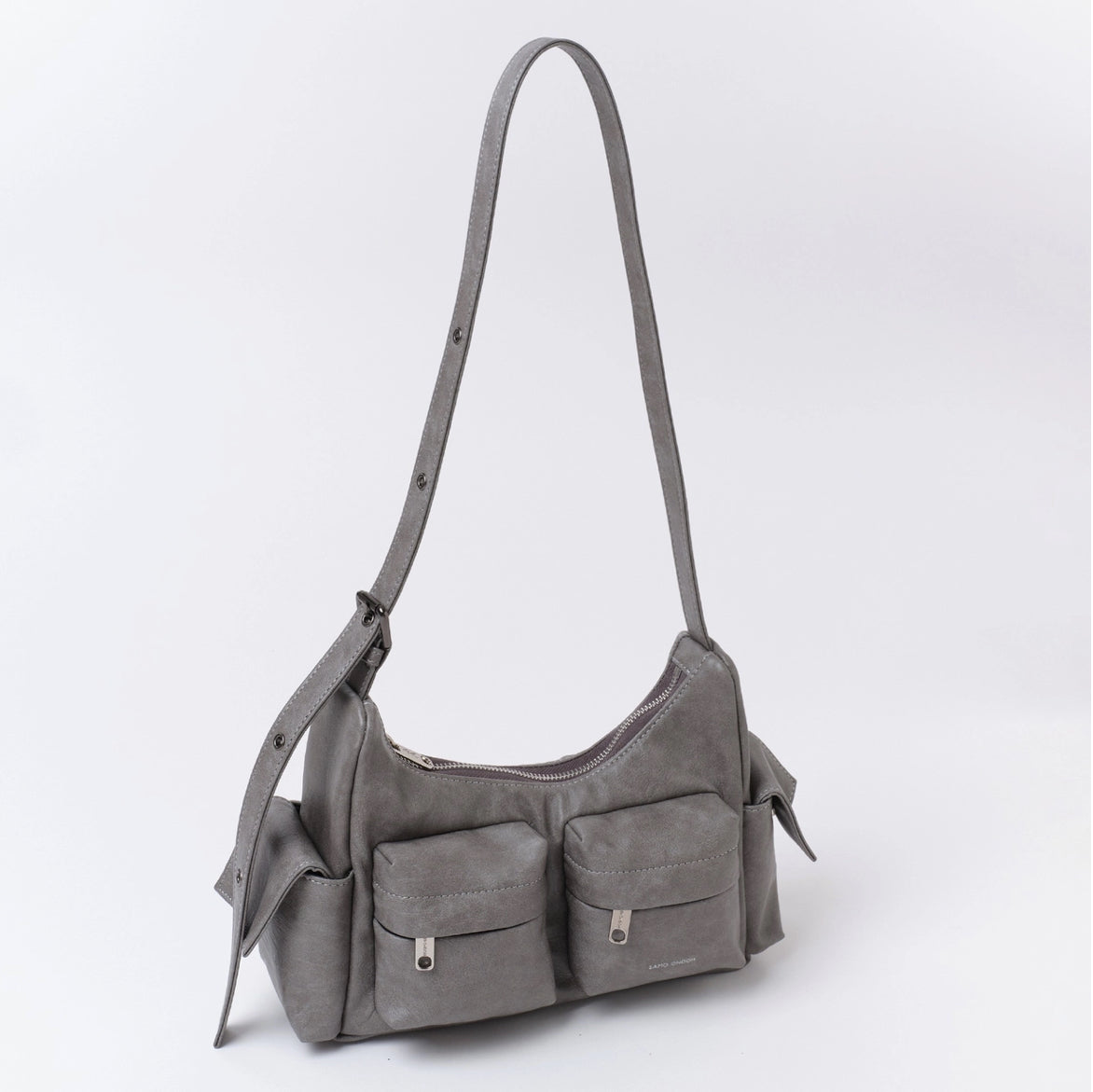 pocket mug bag M brushed gray