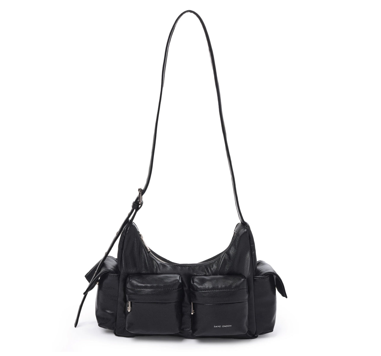 pocket mug bag M nappa black