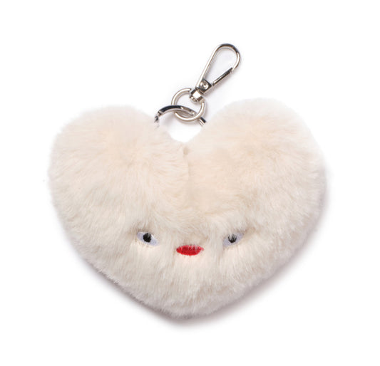 Loveyom keychain eco fur ivory