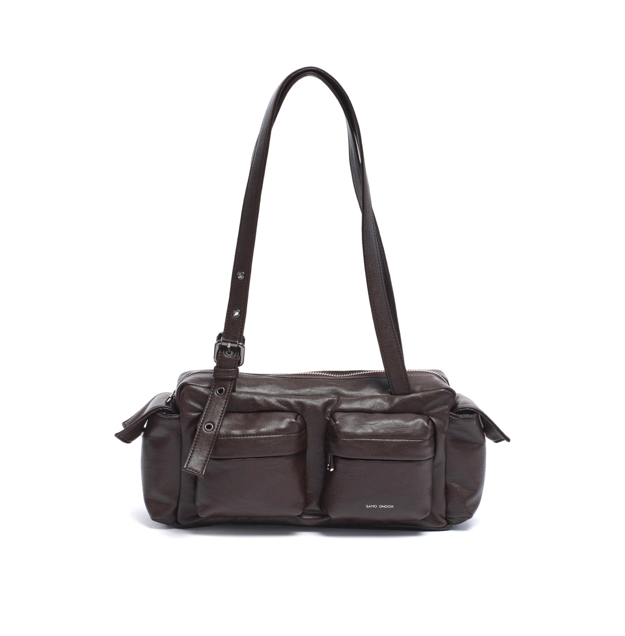 pocket utility bag M nappa chocolate