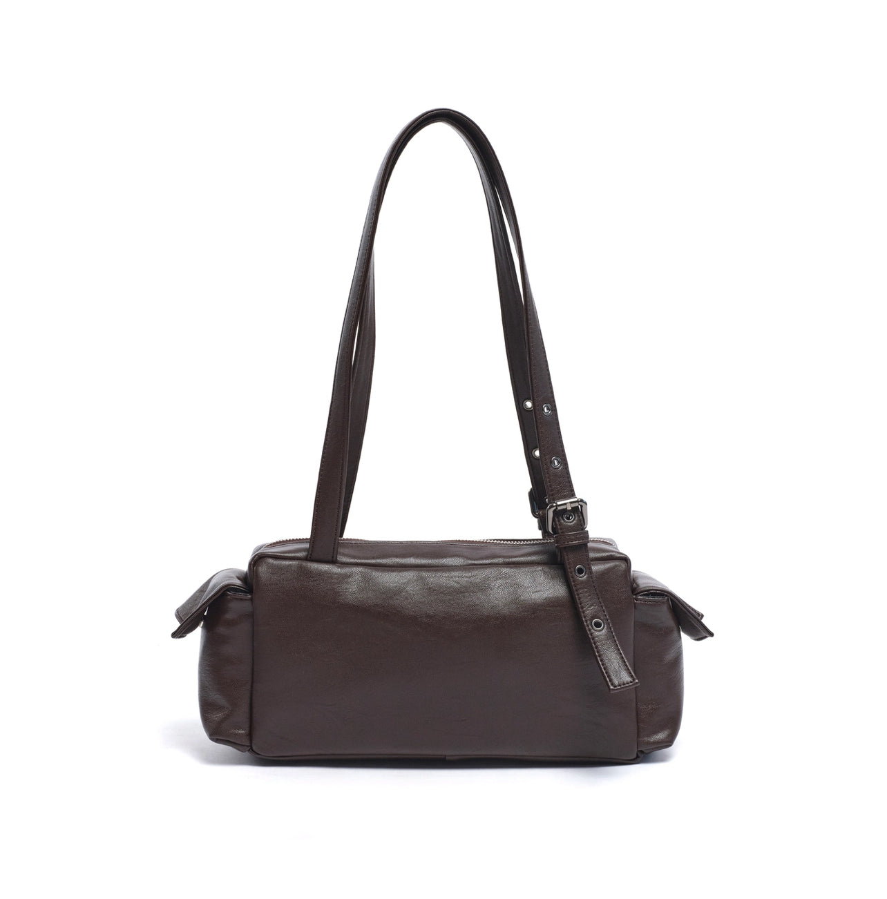 pocket utility bag M nappa chocolate