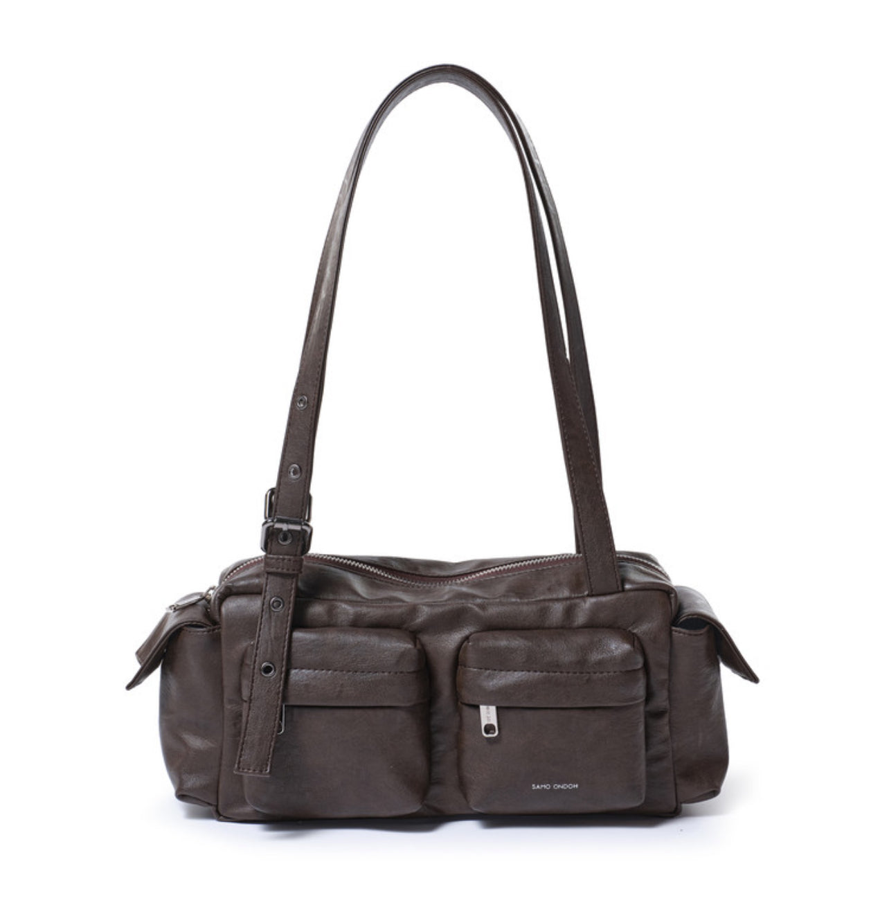 pocket utility bag M brushed chocolate