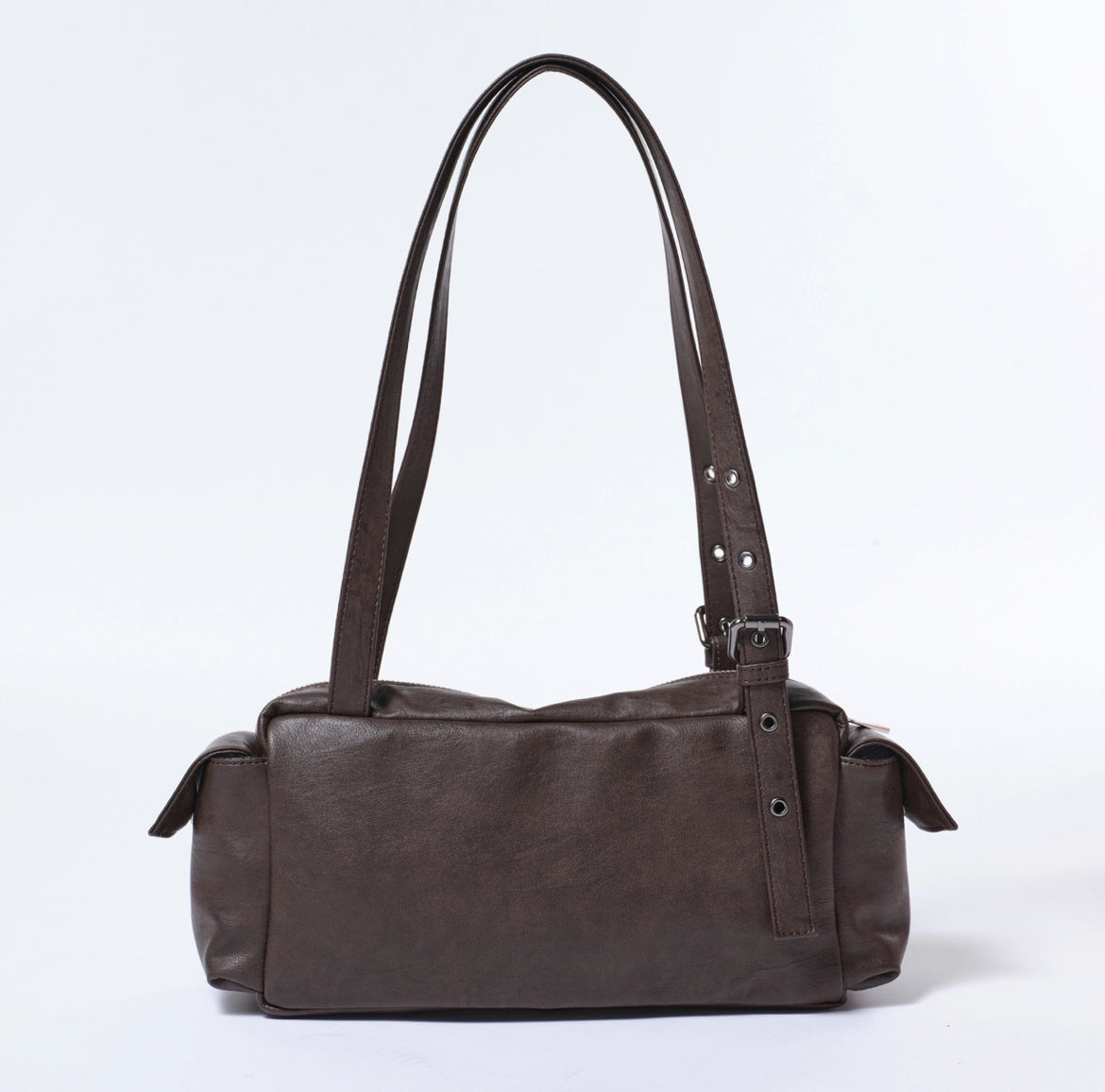 pocket utility bag M brushed chocolate