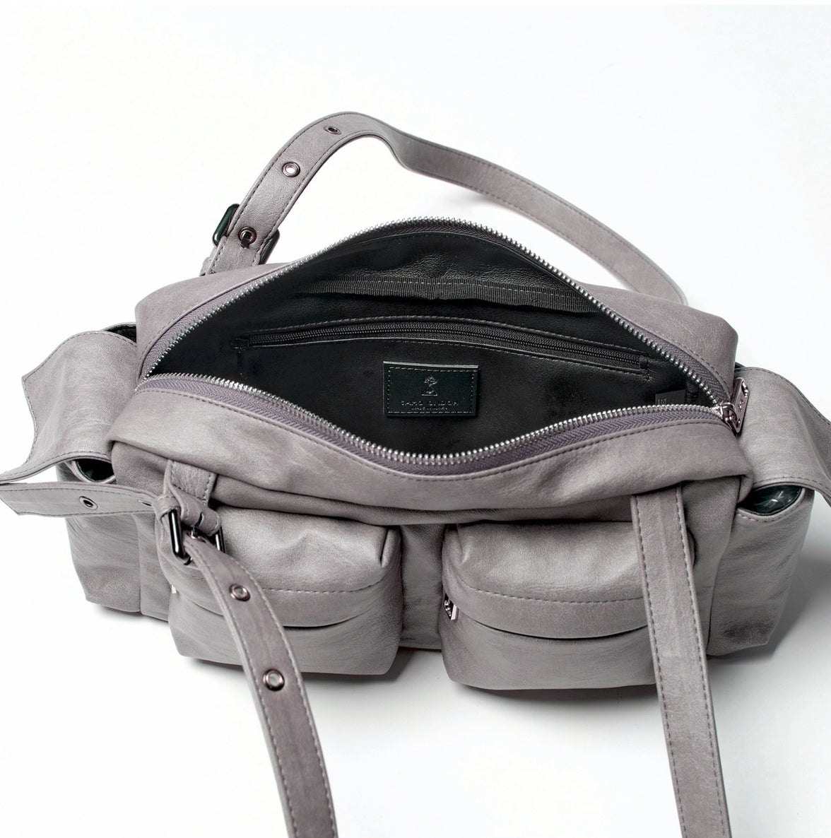 pocket utility bag M brushed gray