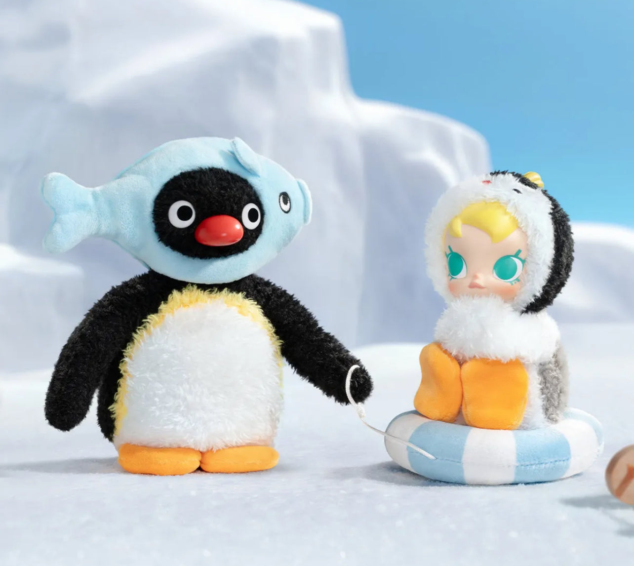 Baby Molly × Pingu Happy Fishing Series-Vinyl Plush Pendant Blind Box