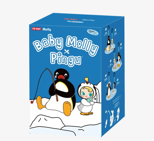 Baby Molly × Pingu Happy Fishing Series-Vinyl Plush Pendant Blind Box