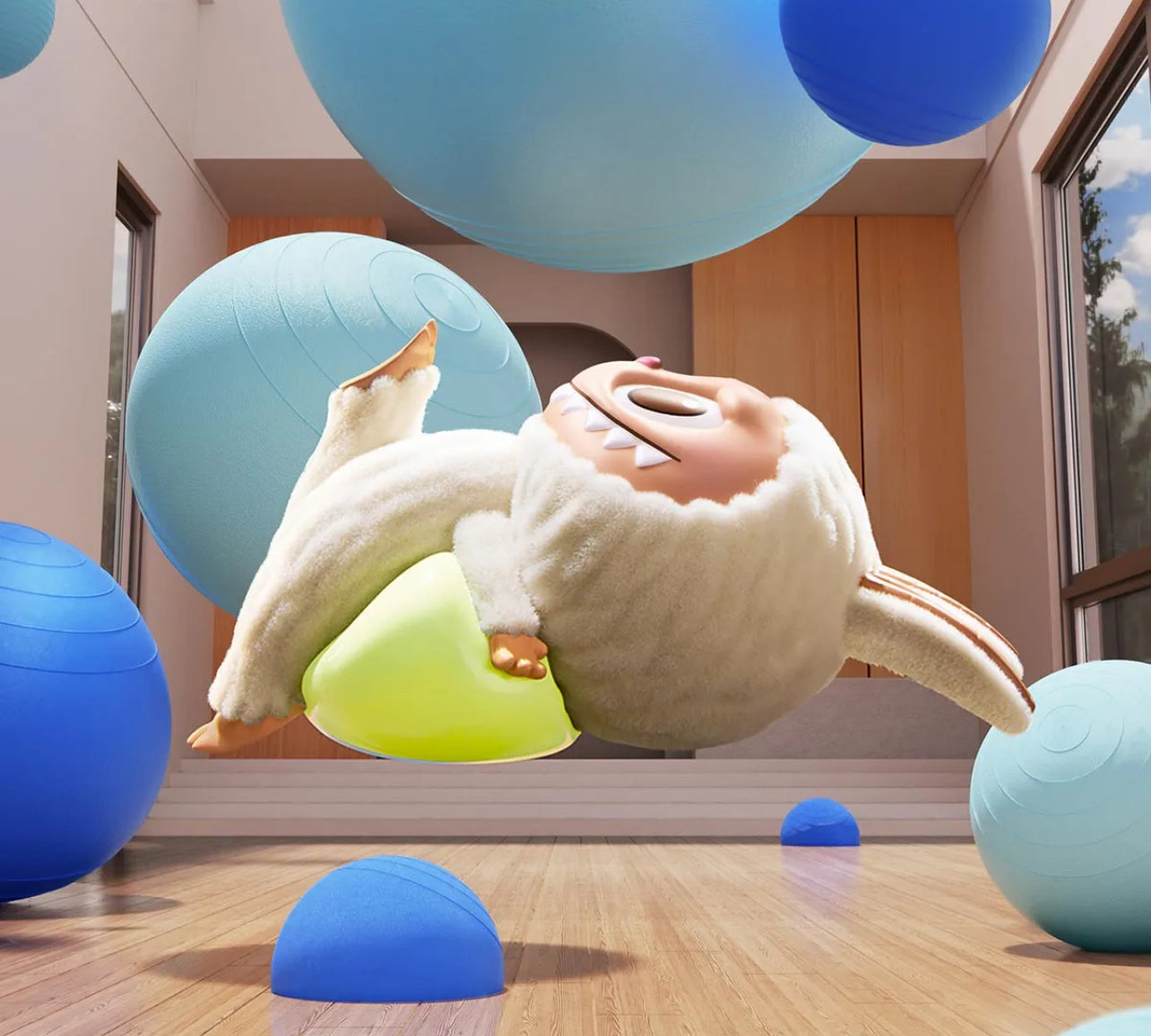 THE MONSTERS Lazy Yoga Series Figures Blind Box