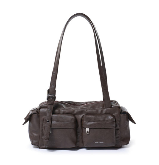 pocket utility bag M brushed chocolate