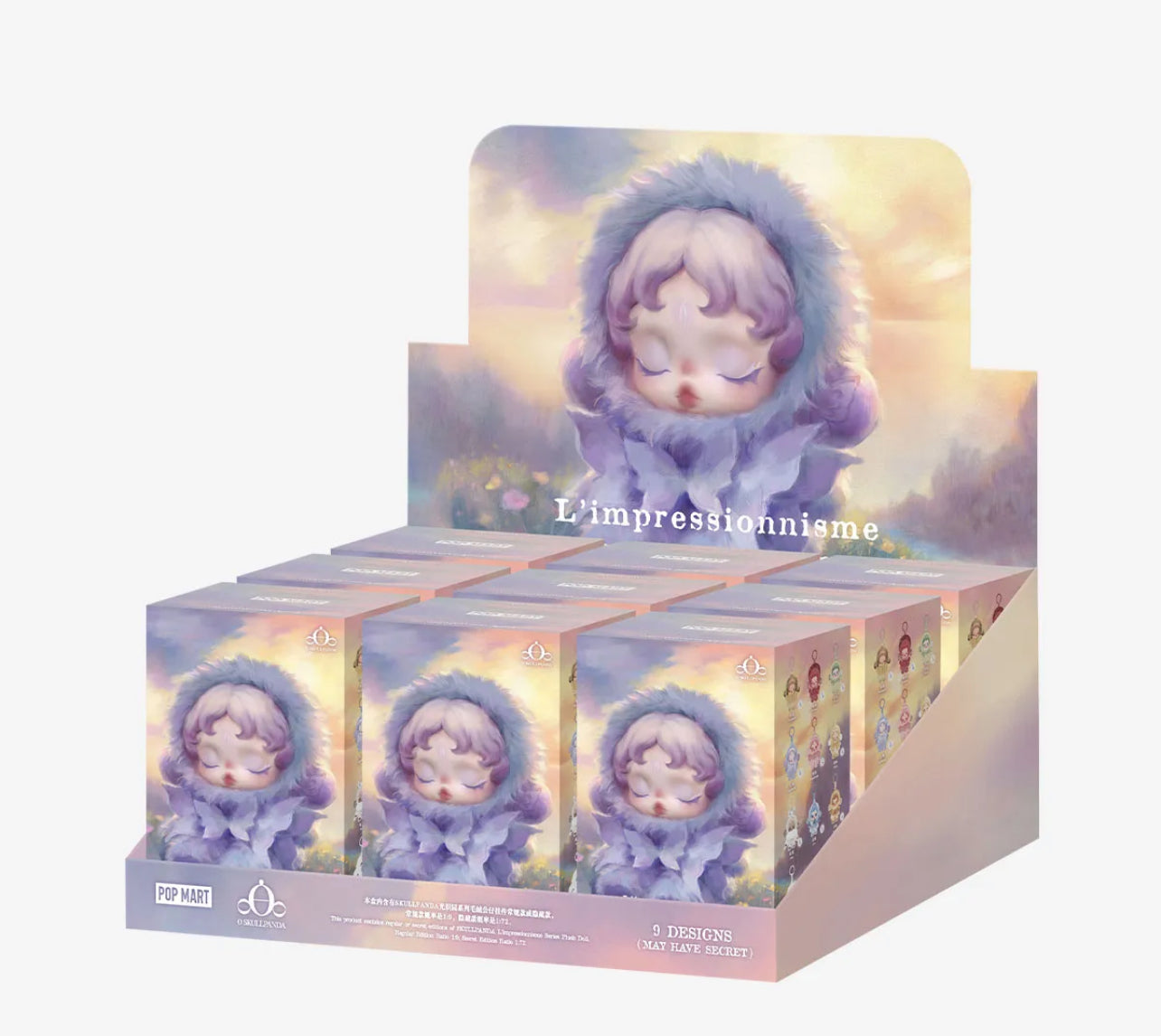 θSKULLPANDA L'impressionnisme Series Plush Doll Whole Set