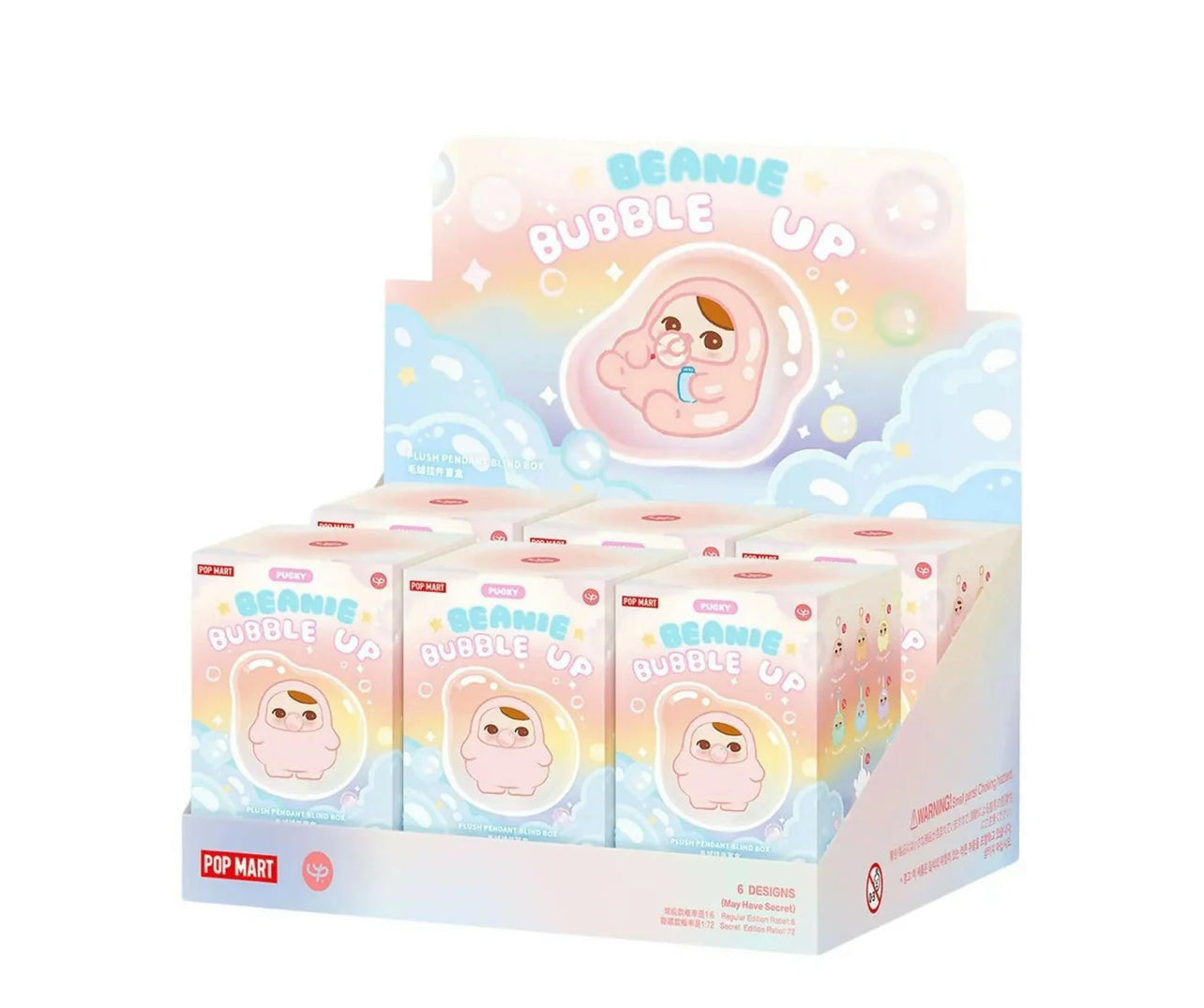 PUCKY BEANIE BUBBLE UP SERIES-Plush Pendant Whole Set