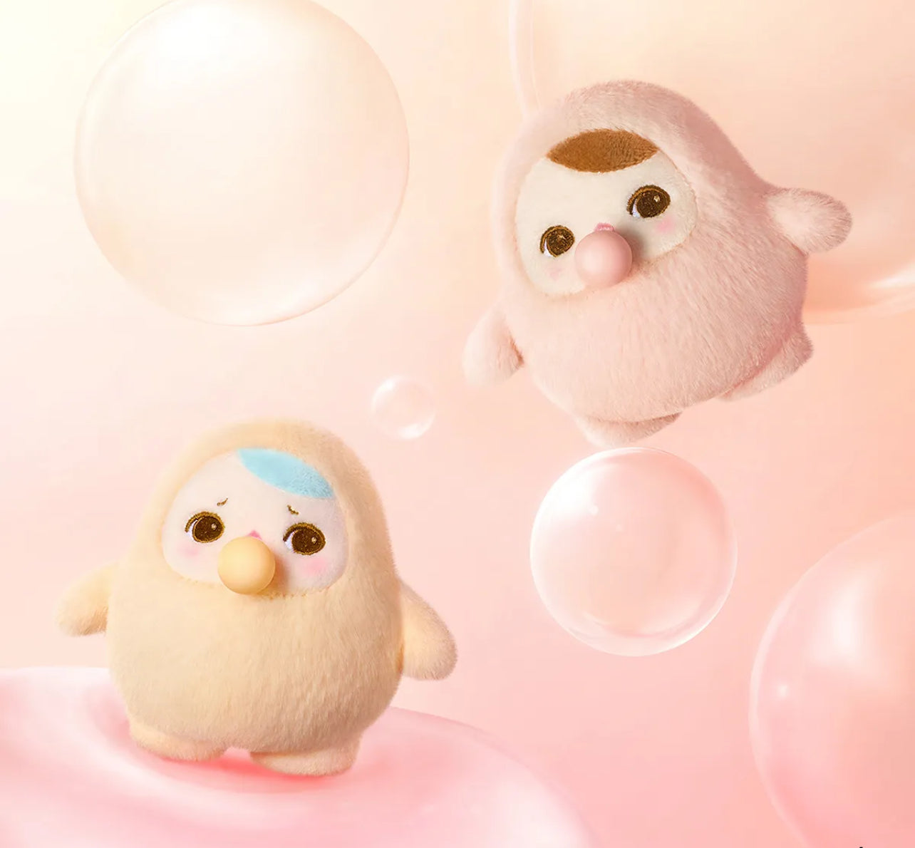 PUCKY BEANIE BUBBLE UP SERIES-Plush Pendant Whole Set